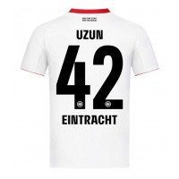 Stroje piłkarskie Eintracht Frankfurt Can Uzun #42 Koszulka Wyjazdowej 2025-26 Krótki Rękaw
